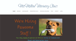 Desktop Screenshot of mcmillanvetclinic.com