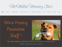 Tablet Screenshot of mcmillanvetclinic.com